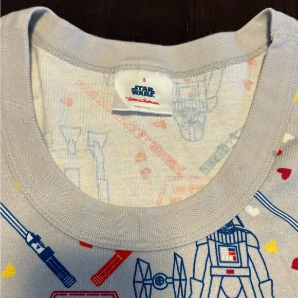Hanna Andersson Pajamas, Women’s, S, Star Wars, Valentines, Valentine, Organic - Picture 3 of 11